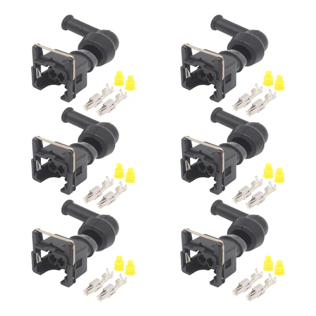 Conector Chicote Bico Injetor S. Temperatura Kit C/ 6 Peças