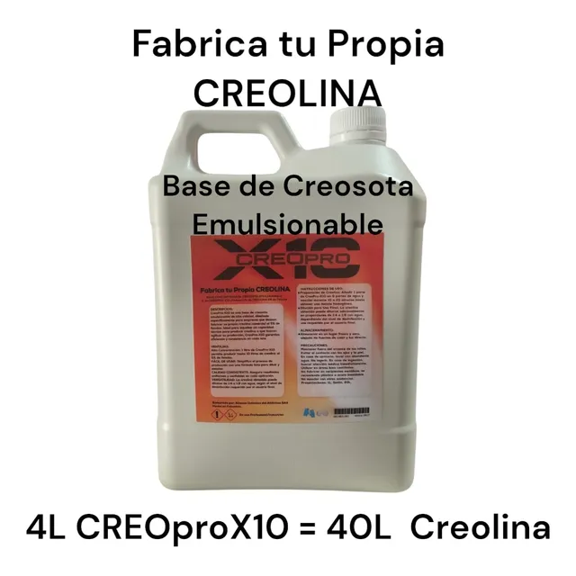 Creosota Emulsionable 4lt Para Fabricar Creolina 40lt