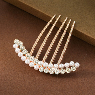 Pasador Elegante De Flor Con Perlas, Moderno Y Sencillo Pasador Elegante De Flor Con Perlas, Moderno Y Sencillo