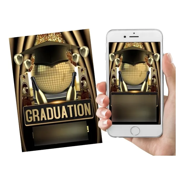 Tarjeta De Invitación Digital Animada Graduación Adulto 