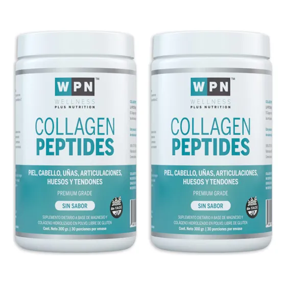 Pack 2 Wpn Collagen Peptides Suplemento En Polvo Sin Sabor