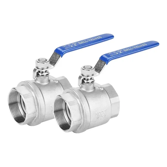Valvula Esfera 2'' Acero Inoxidable 304 Rosca Interna 2pcs