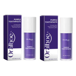 Hx 30ml*2 Pasta De Dientes Morada Para Blanquear Los Dientes Hx 30ml*2 Pasta De Dientes Morada Para Blanquear Los Dientes