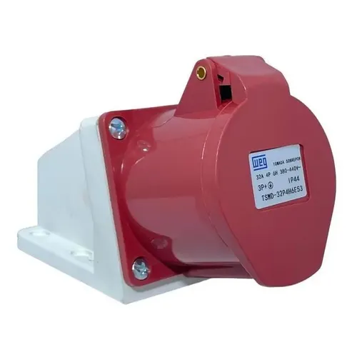 Tomada Sobrepor 2p+t 32a 220v 6h Azul - N-3206 Steck
