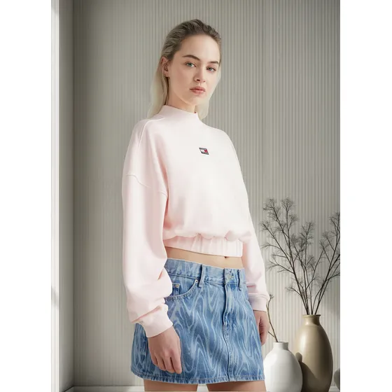 Saco Holgado De Corte Cropped Para Mujes Mujer Tommy Jeans