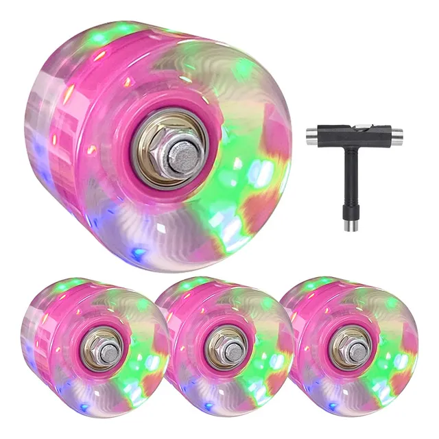 Rueda Para Patineta Larga In Rodamiento Herramienta Todo Uno