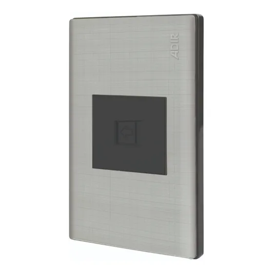 Interruptor de luz de pared Adir Mayorca Negro 9824 pack x 1