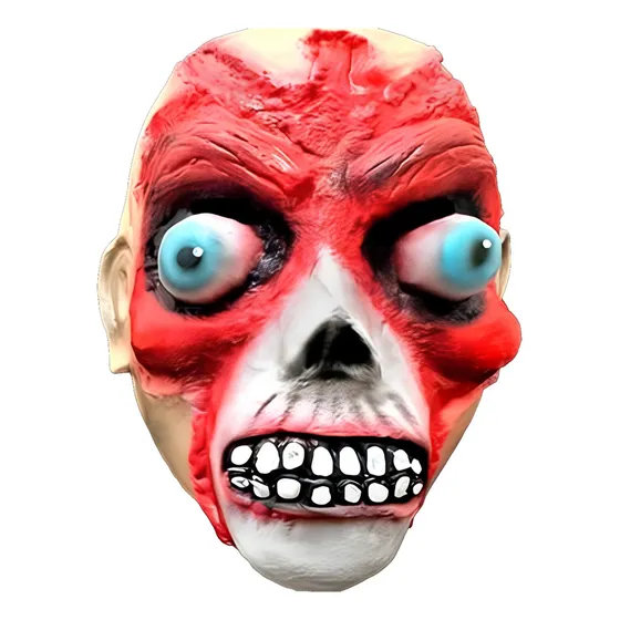 Mascara Latex Zombie Ojos Saltones X1u Mf Para Disfraz
