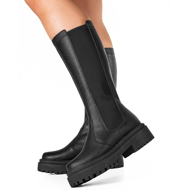 Bota Montaria Feminina Cano Longo Rasteira Ajusta Na Perna Bota Montaria Feminina Cano Longo Rasteira Ajusta Na Perna