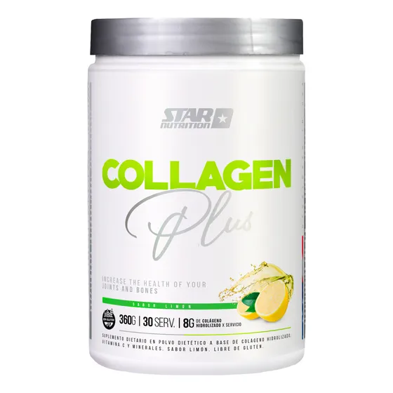 Collagen Plus 360gr En Polvo Sabor Limón - Star Nutrition