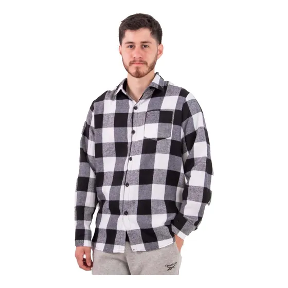 Camisa Cuadro Caballero Manga Larga Hombre Leñadora Algodon