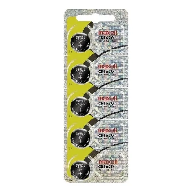 5 Pilas Maxell Cr1620 Tipo Botón Japonesa /3gmarket