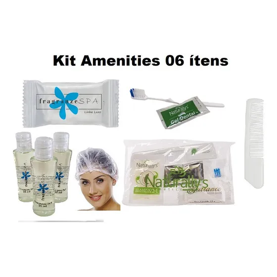 Kit Amenities Para Hotel Fragranze Spa - 100 Kits C/06 Itens