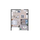 1 dormitorio  |  1 baño