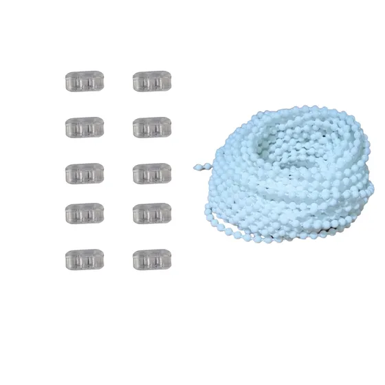 Combo Cadena 15mt + Conectorx10 Para Cortina Roller,blackout