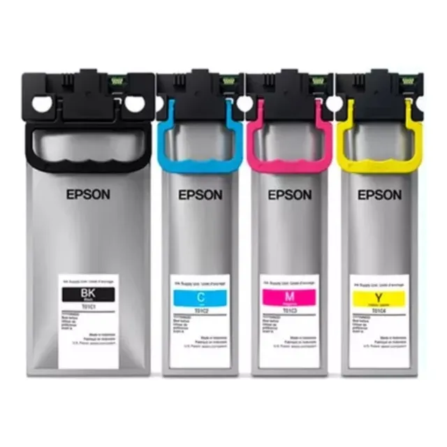 Epson Tinta Pigmentada T01c B/c/m/y 190 Ml Pack 4 N C Y M