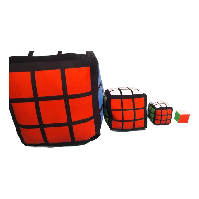 Cubo Magico 3x3 De Rubik 3x3x3 Puff Peluche De 40 X 40 Cm