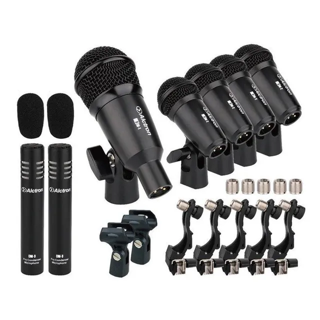 Micrófonos Alctron T8400 Dinamico / Condensador Cardioide color negro