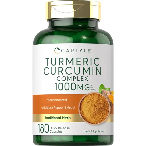 Turmeric Curcumin Complex 180ct, Carlyle