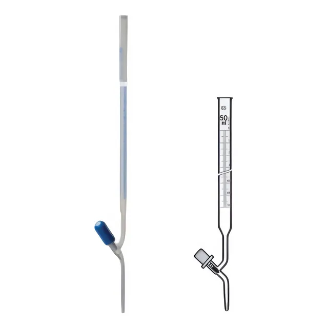 Bureta 10:0,05ml Llave Rotaflo Punzón Ptfe, Vidrio Boro 3.3