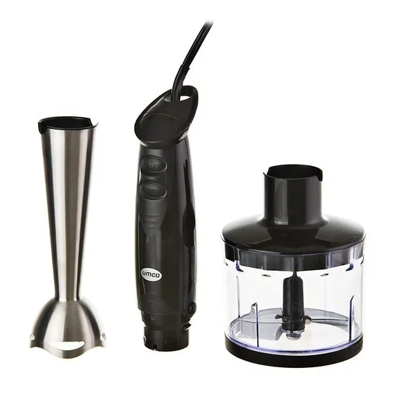 Batidora De Inmersión Con Vaso Picatodo Umco Color Negro