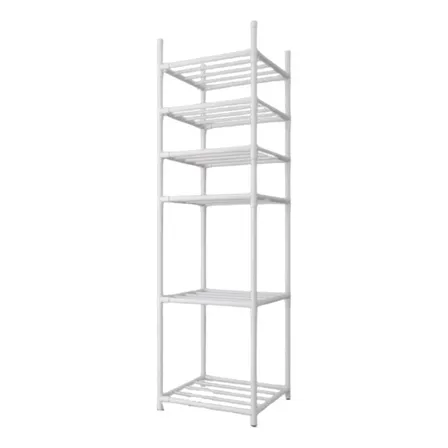 Organizador De Ollas Tapas Platero Secador Cocina 6 Niveles Color Blanco