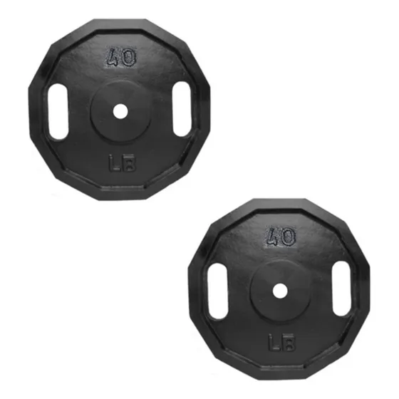 2 Discos De 20 Kg Total 40 Kg