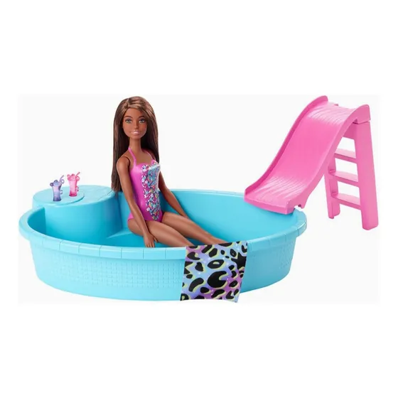 Boneca Barbie Festa Na Piscina Glam Com Acessórios Mattel