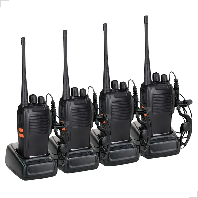 Kit 4 Rádio Walk Talk Bf-777s 16 Canais 4km Profissional
