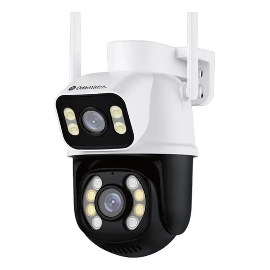 Cámara Seguridad Dual Odinwatch A-5 2k 3mp Inalámbrica Ptz Color Blanco