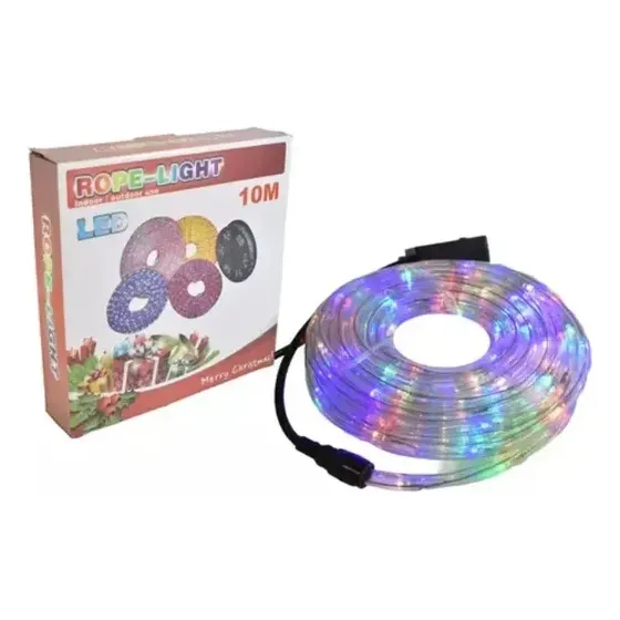Manguera Luces LED GSU 10m Multicolor Exterior Enchufe | Cuotas sin interés