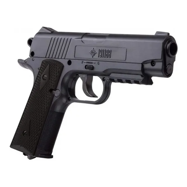 Pistola Polimero 1911bb Co2 Cal 4.5 Mira Espada Caza Crosman