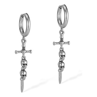 Pendientes Con Forma De Calavera Y Huesos Cruzados Pendientes Con Forma De Calavera Y Huesos Cruzados