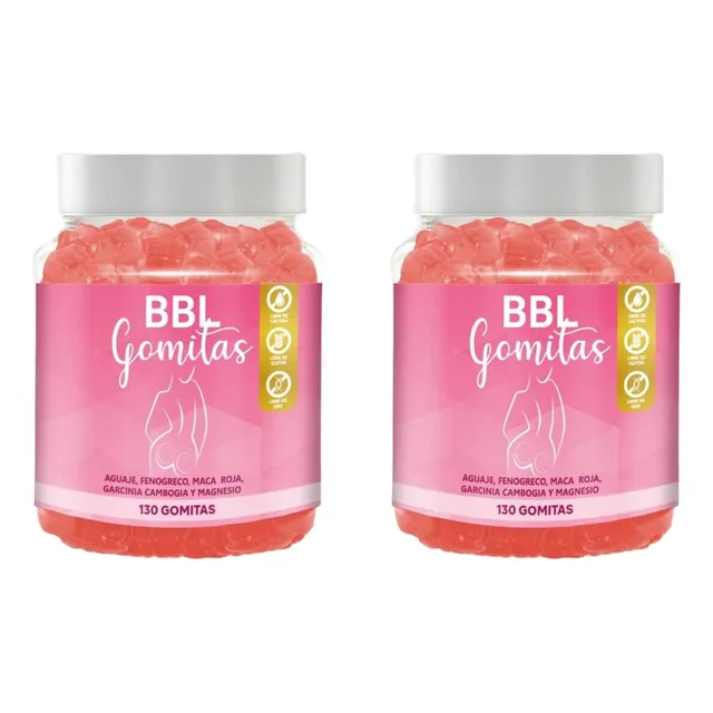 Aguaje Bbl Para Adultos Gomitas Sottcor 130 Unid C/u X2