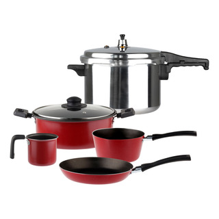 Set Ekco Classic: Olla Express 6 L Y Batería 5 Pzas Set Ekco Classic: Olla Express 6 L Y Batería 5 Pzas
