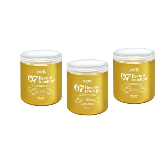 Kit De 3 Piezas - Para Cabello Reconstrucktor 07 Wött 1kg