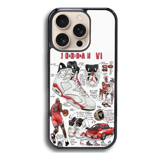Funda Antigolpes Para Iphone Y Otros Michael Jordan Vi Tenis Negro Iphone 7 Plus / 8 Plus