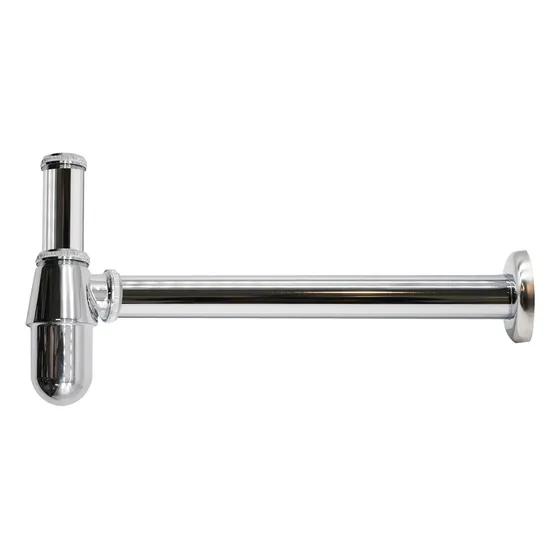 Sifón Vanitorio 1 1/4 Cromado Salida Recta Marca Stretto