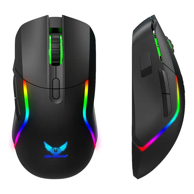Mouse Inalámbrico Recargable Zerodate T28 Negro