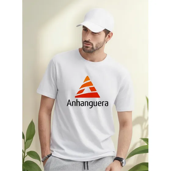 Camiseta Da Faculdade Anhanguera Uniforme Camisa Para Cursos