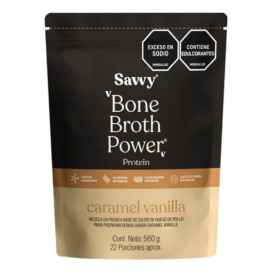 Proteína Caramel Savvy Bone Broth 560g