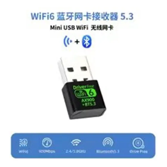 Adaptador Receptor Usb 2 En 1 Wifi Bluetooth 6.0