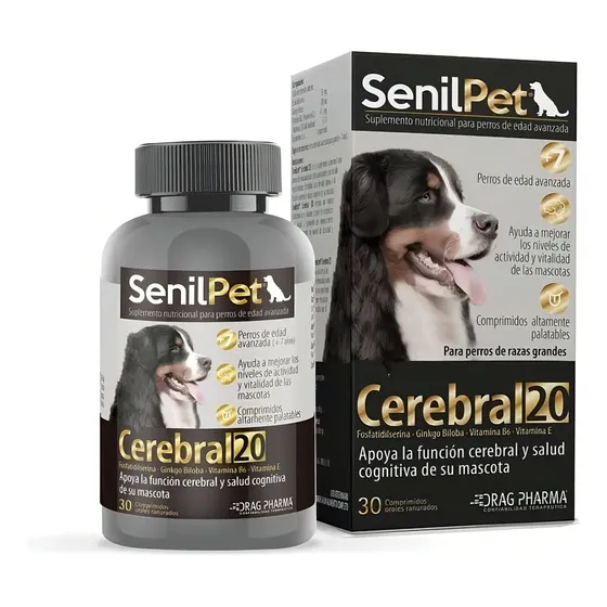 Senilpet Cerebral 20 Raza Grande (30 Comp) | Cuotas sin interés