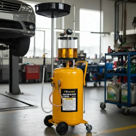 Coletor De Óleo A Vácuo 80l Com Recipiente Para Inspeção