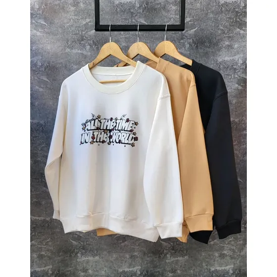 Buzo Talles Grandes De Frisa Estampado Mujer