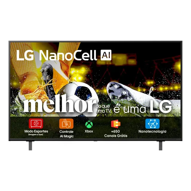 Smart Tv 4k 50 LG Nanocell 50nanoa Processador 7 Ai Ger8 4k Super Upscaling Google Cast Alexa Integrado Controle Ai Smart Magic Webos 25