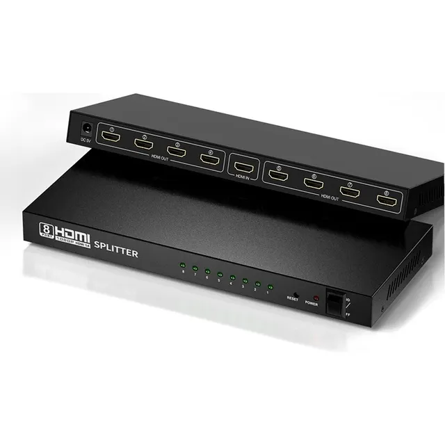 Multiplicador Splitter Hdmi, 1 Entrada X 8 Salidas, 1080
