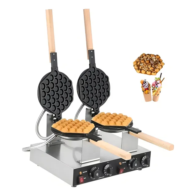 Waflera Doble Wuafleras Wafleras Con Formas Waffles Burbuja Maquina Para Hacer Waffles Maquina De Waffles Guaflera Electrica Antiadherente Wuaffle Burbuja Pasteleriacl