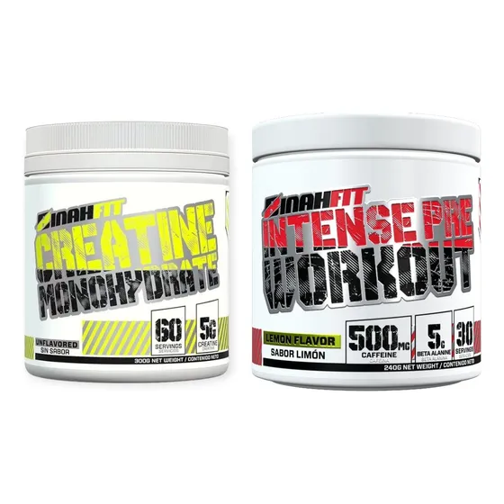 Pack Creatina 300gr + Pre-entreno Intense 240g - Binahfit