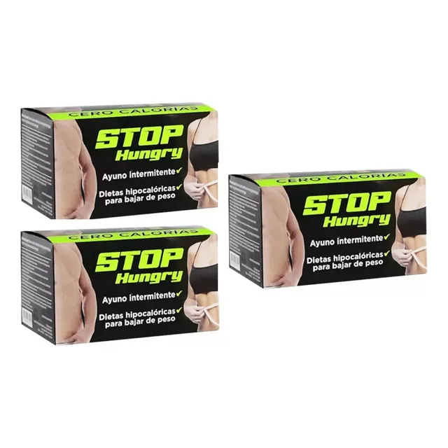 Stop Hungry Suplemento Adelgazante Ayuno Intermitente X3 Caj